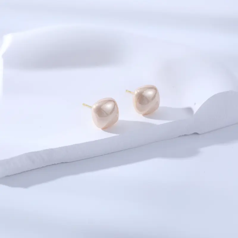 Vegetarian S925 Silver Stud Earrings Women's-5