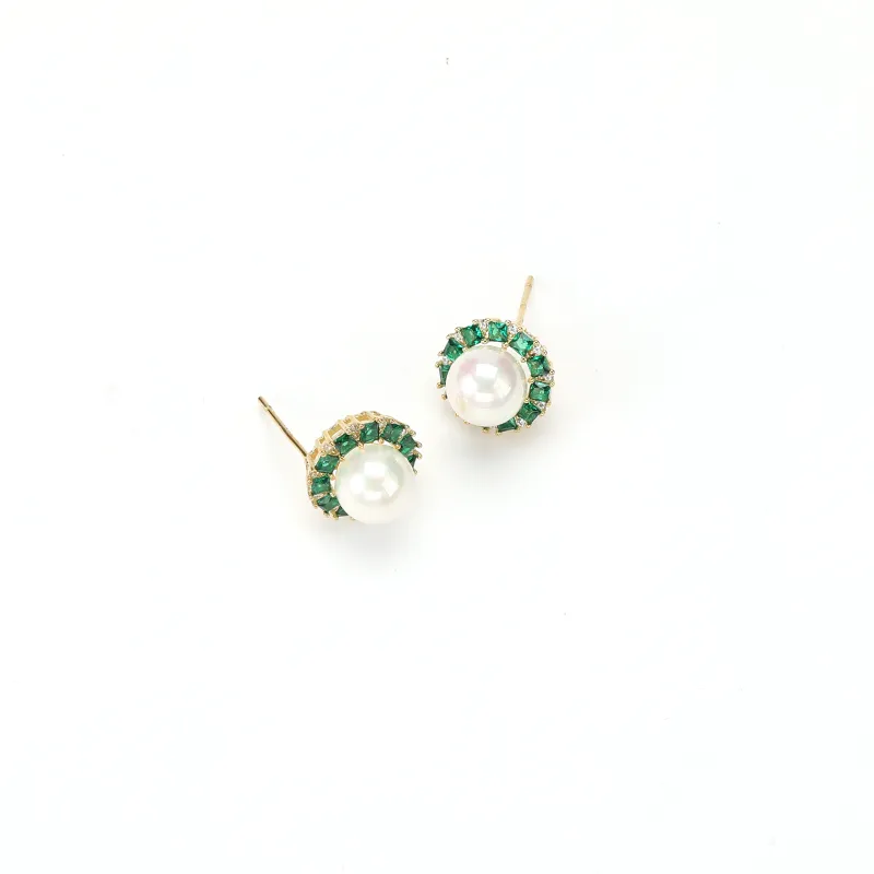 Vegetarian S925 Silver Stud Earrings Women's-1