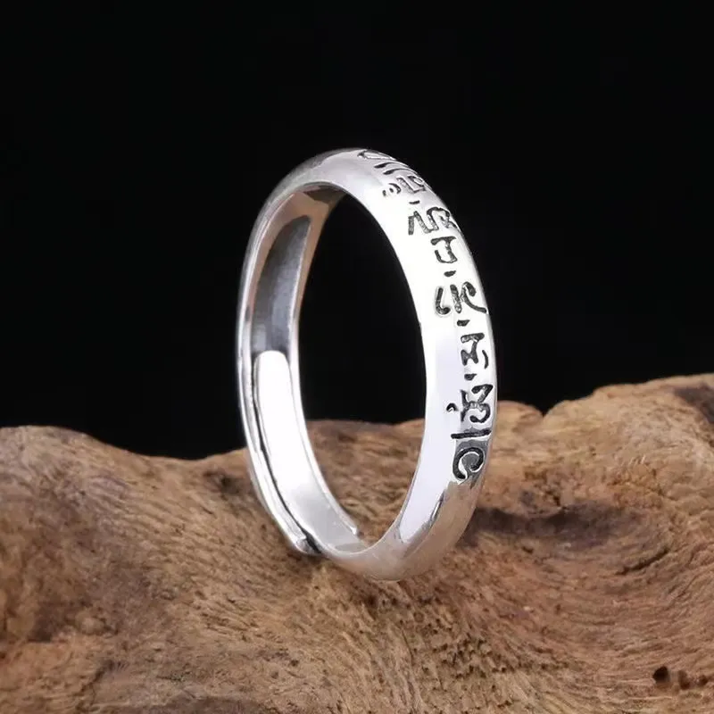 Vegetarian 925 Sterling Silver Rings Unisex-1