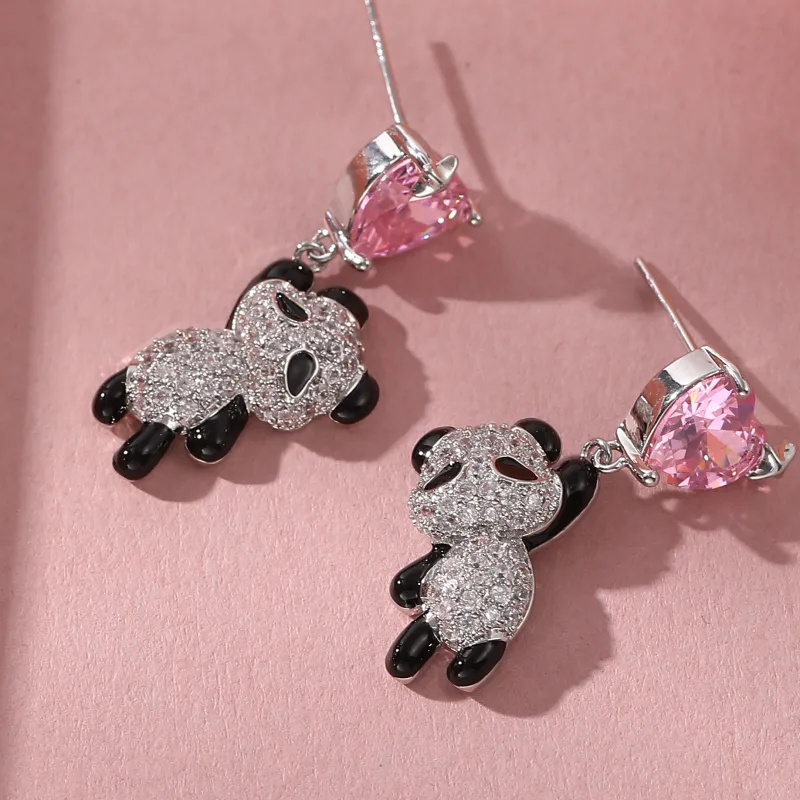 Vegetarian 925 Sterling Silver Stud Earrings Women's-1