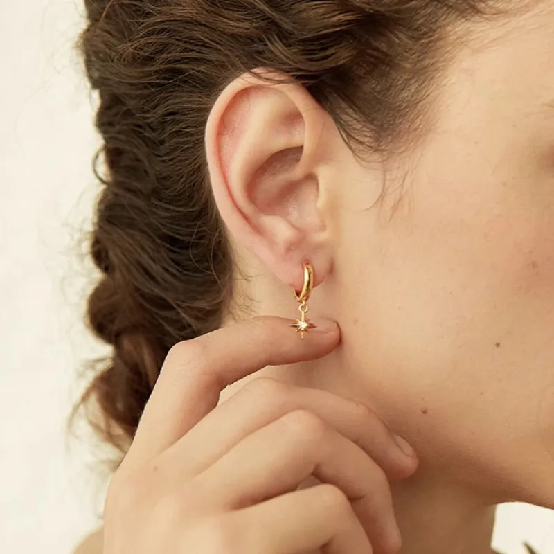 Vegetarian Alloy Earrings Men's-6