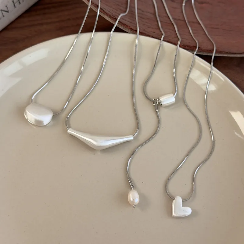 Vegetarian Stainless Steel Necklaces Women's-3