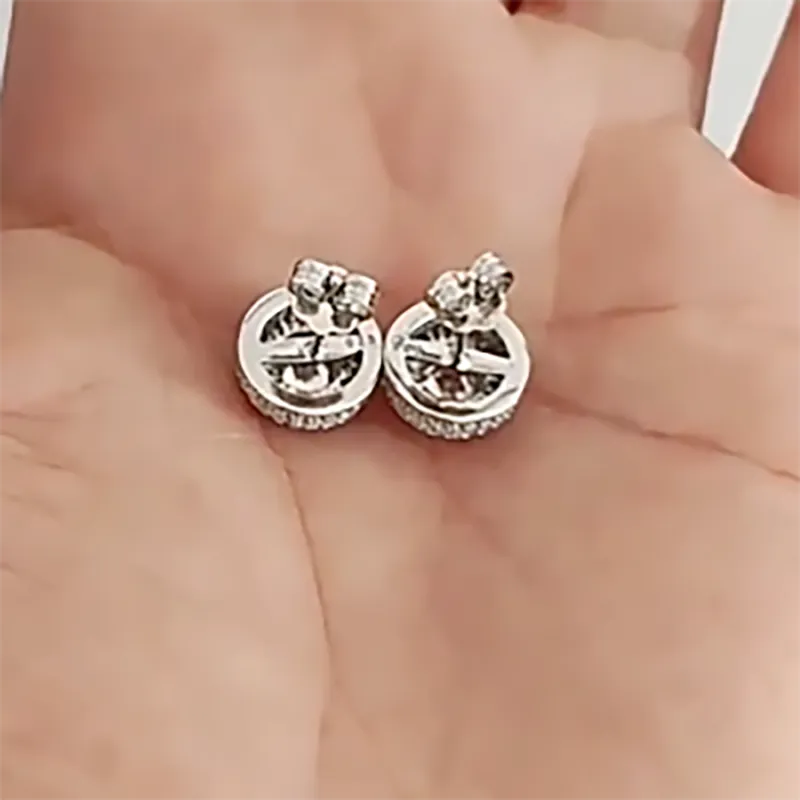 Vegetarian Alloy Stud Earrings Men's-3