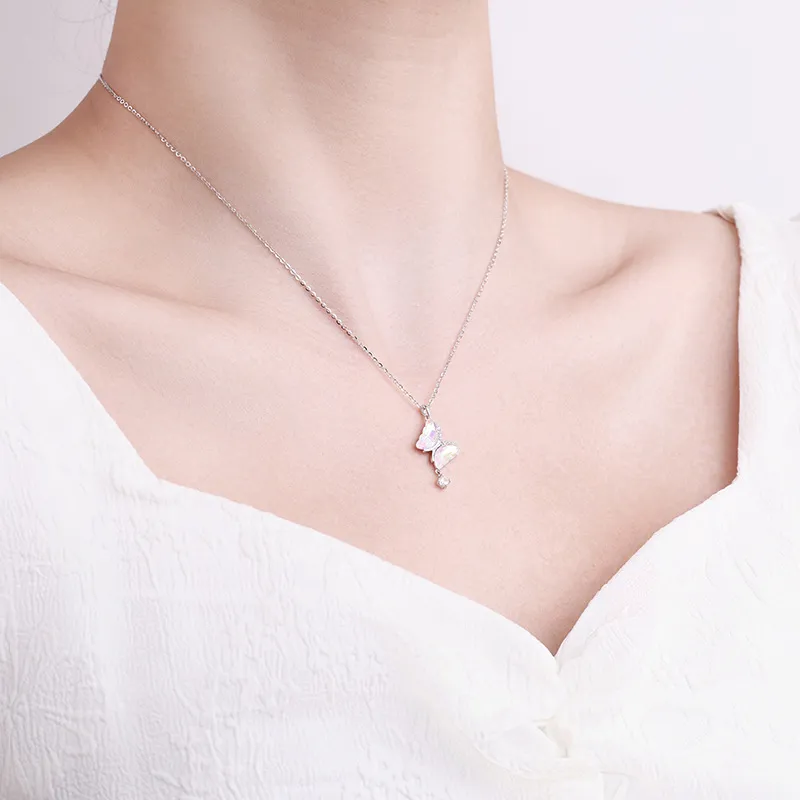 Vegetarian S925 Silver Necklaces Women's-4