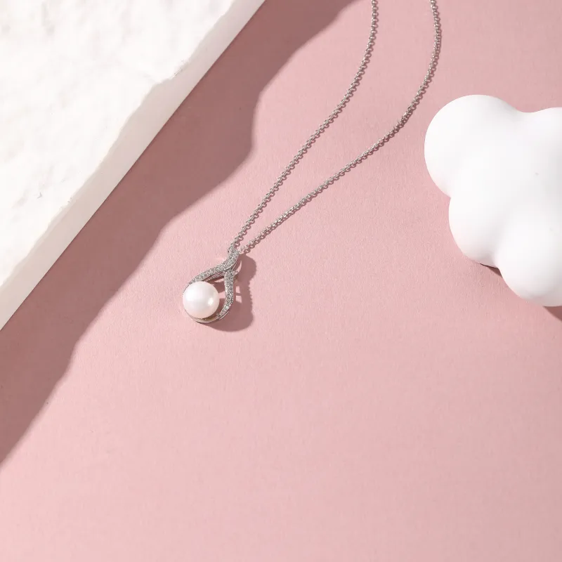 Vegetarian Shell Pearl Necklaces Women's-5