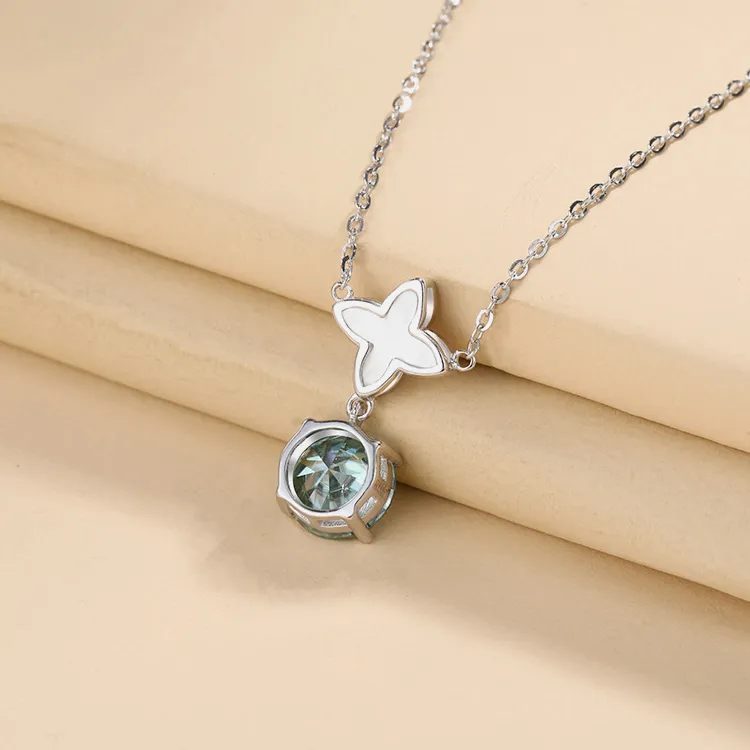 Vegetarian 925 Sterling Silver Necklaces Unisex-3