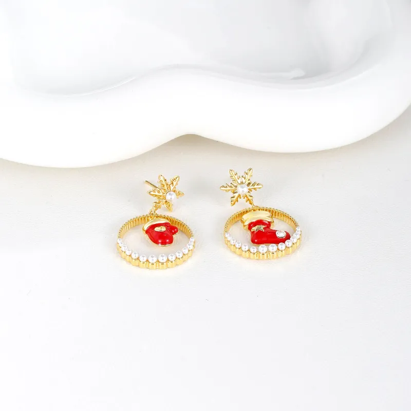 Vegetarian S925 Silver Stud Earrings Women's-4
