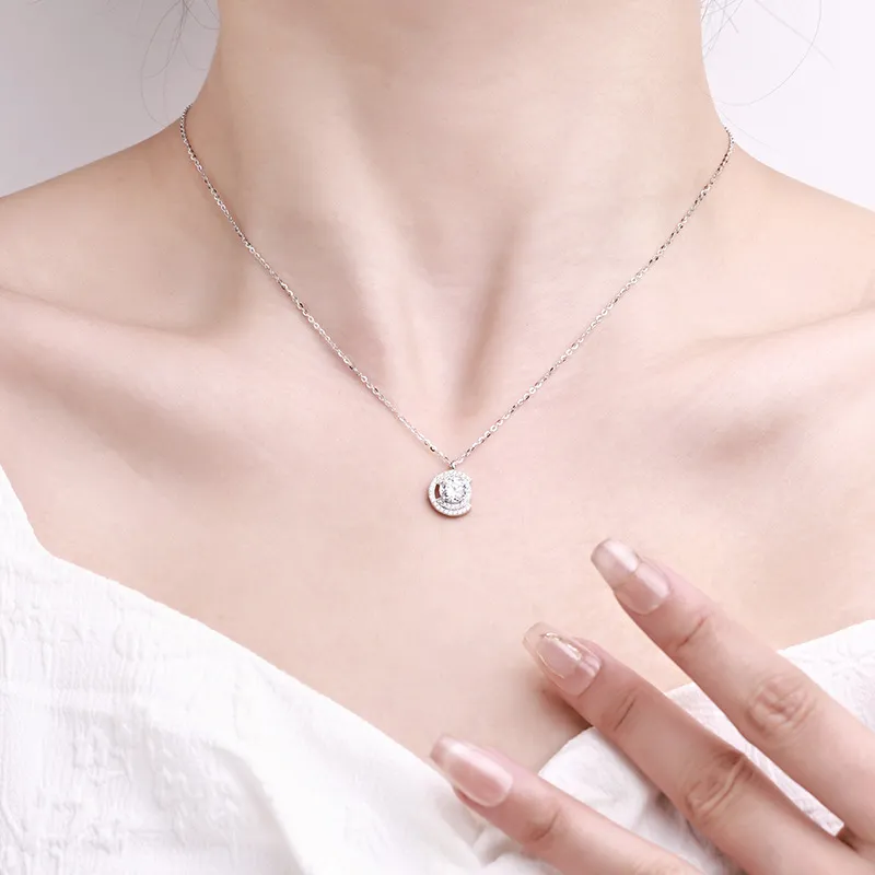 Vegetarian 925 Sterling Silver Necklaces Women's-4
