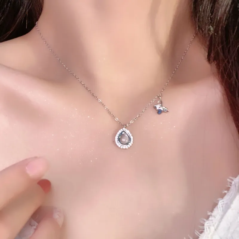 Vegetarian Zircon Necklaces Unisex-4