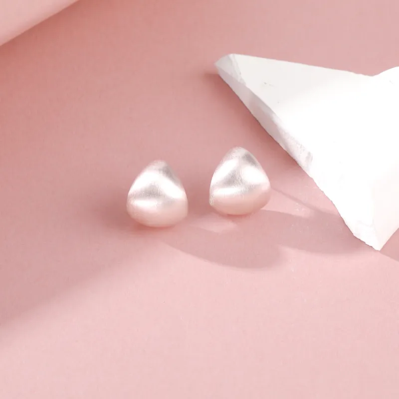 Vegetarian S925 Silver Stud Earrings Unisex-2