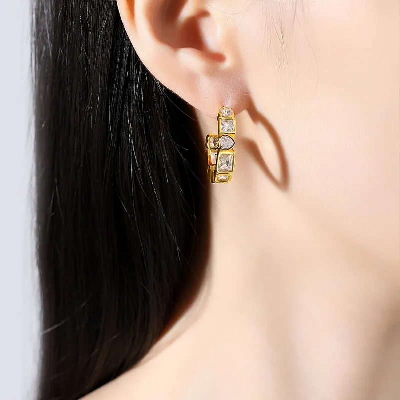 Vegetarian Titanium Steel Earrings Women's-1