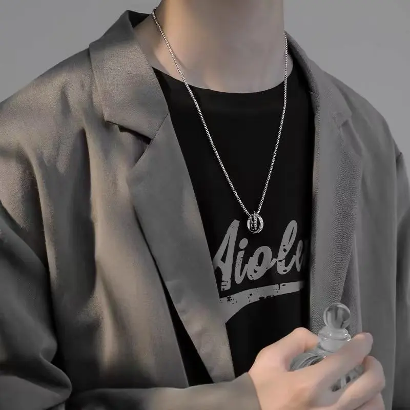 Vegetarian Alloy Necklaces Men's-4