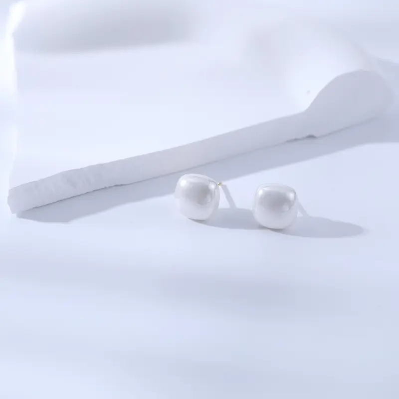 Vegetarian S925 Silver Stud Earrings Women's-5