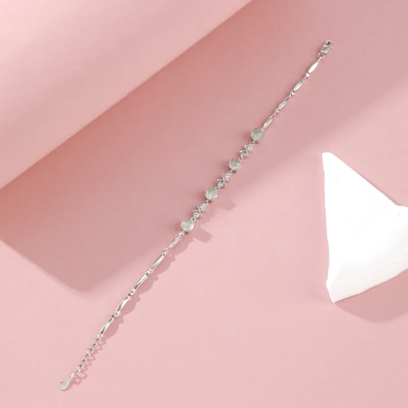 Vegetarian S925 Silver Bracelets Women's-3