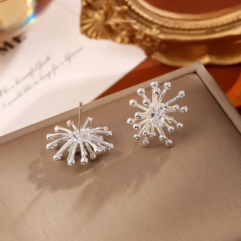 Vegetarian Alloy Stud Earrings Women's-4