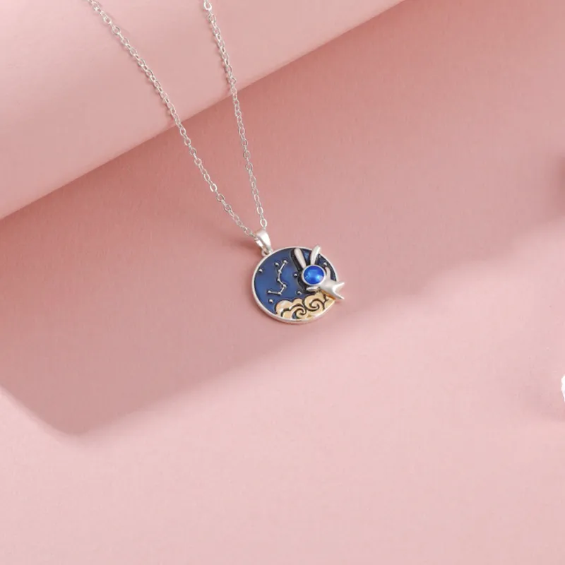 Vegetarian S925 Silver Necklaces Men's-2