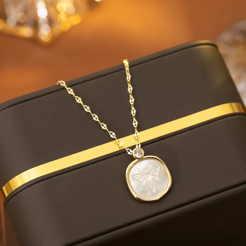 Vegetarian Mother Of Pearl Necklaces Women's-1