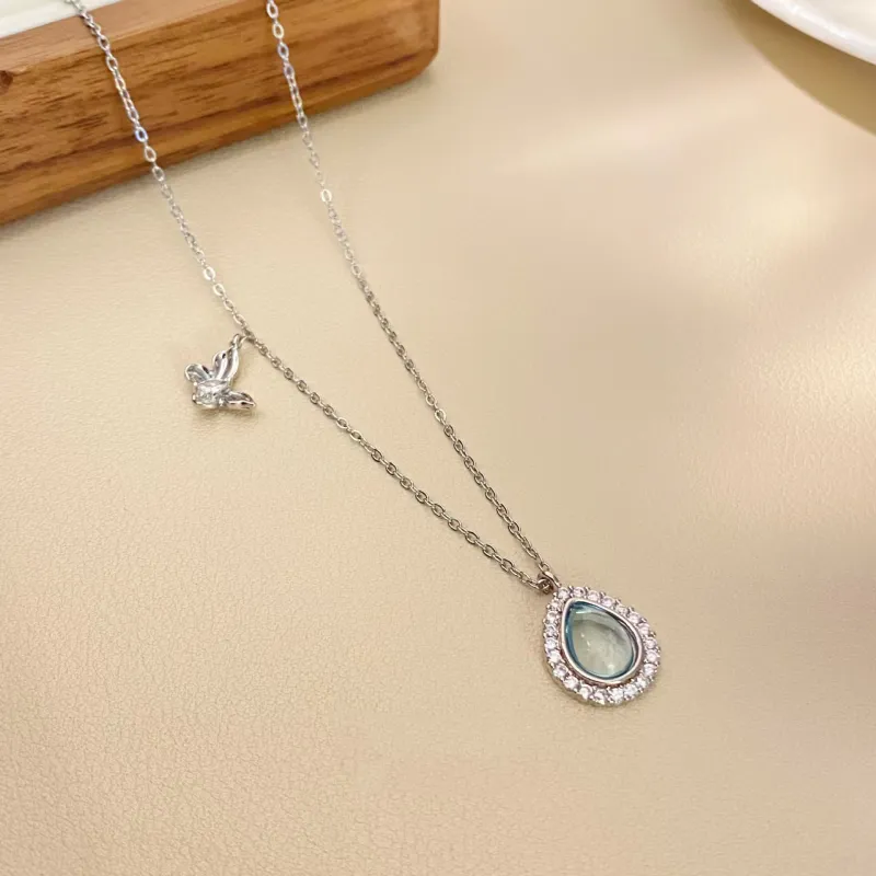 Vegetarian Zircon Necklaces Unisex-1