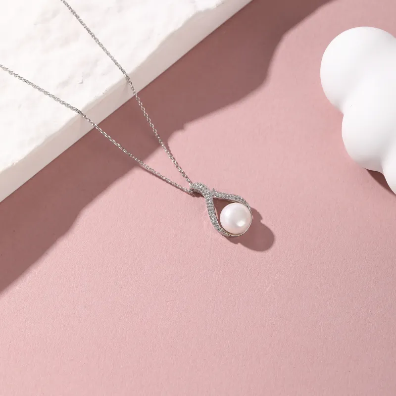 Vegetarian Shell Pearl Necklaces Women's-3