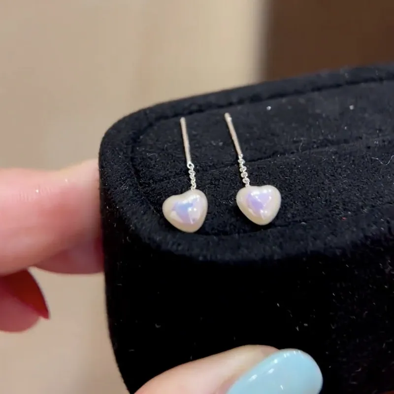 Vegetarian S925 Silver Drop Earrings Women's-1