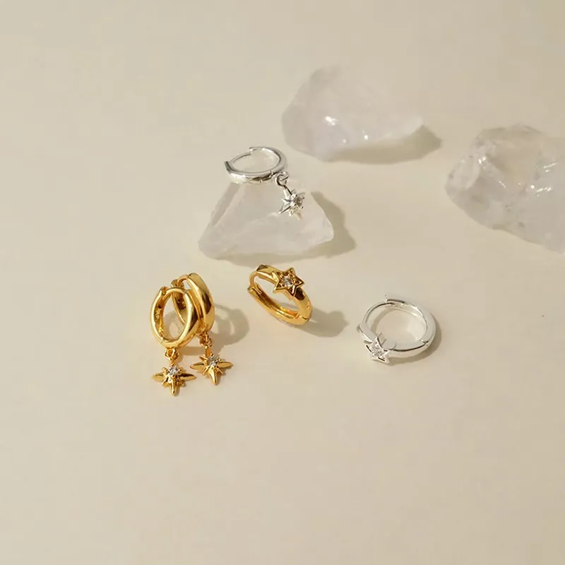 Vegetarian Alloy Earrings Men's-3