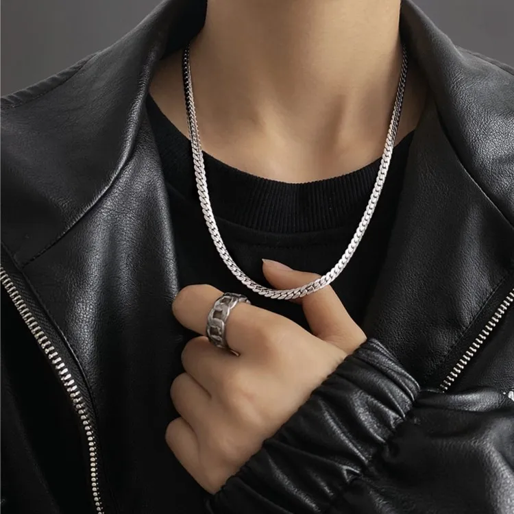 Vegetarian Titanium Steel Necklaces Women's-3