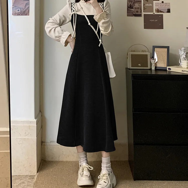 PZGE Long Sleeved Dresses Women's-4