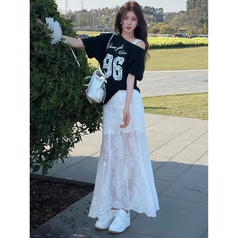 PZGE Two Piece Skirt Sets Women's-3