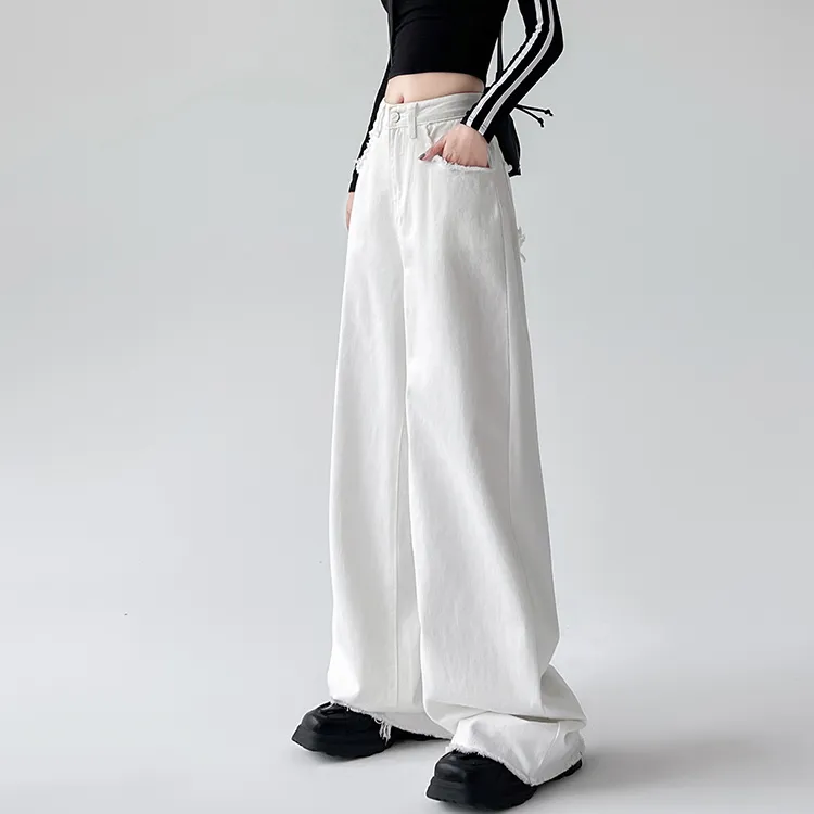 PZGE Jeans Women's White Pants-3