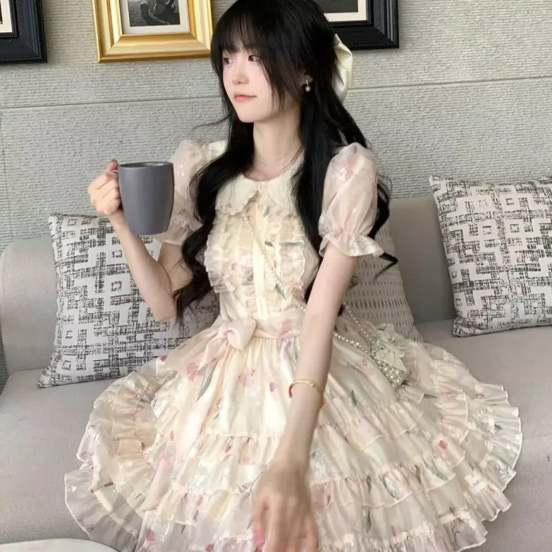 PZGE Short Sleeved Dress Women's-6