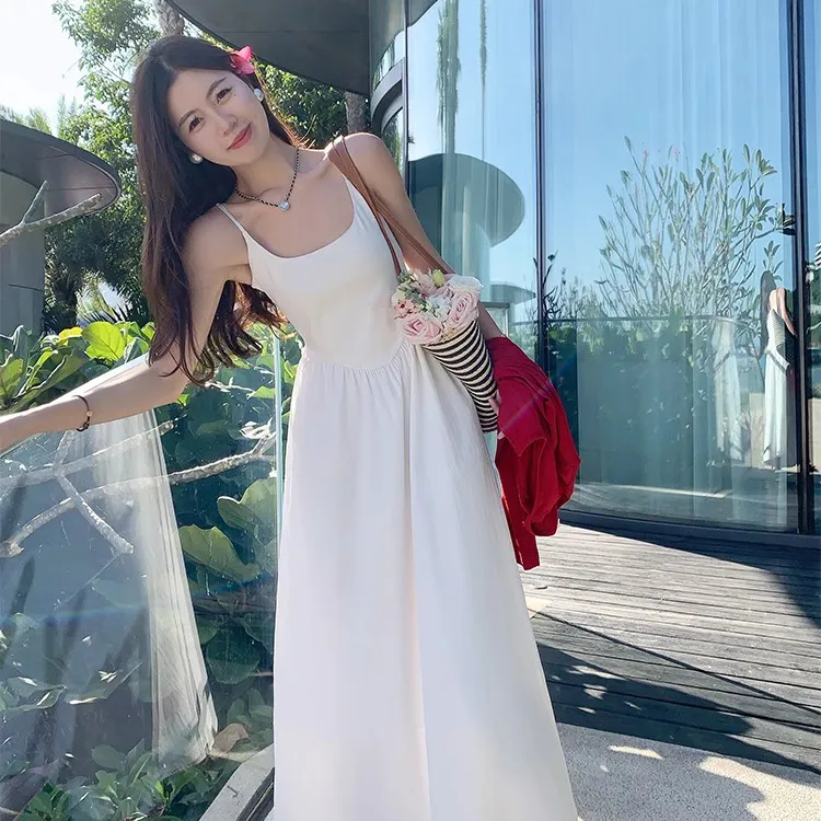 Vine Color Fashion Slip Dress Women's-11