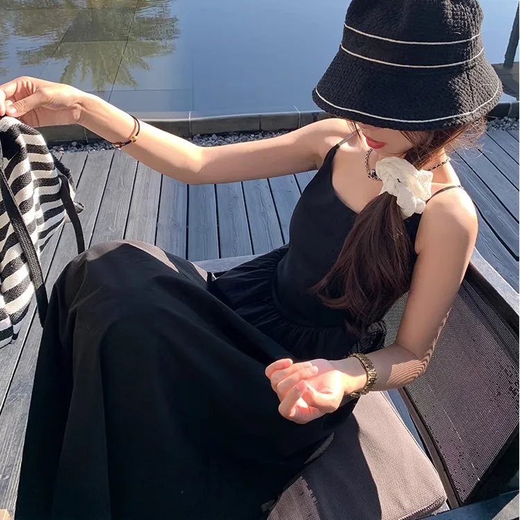 Vine Color Fashion Slip Dress Women's-4
