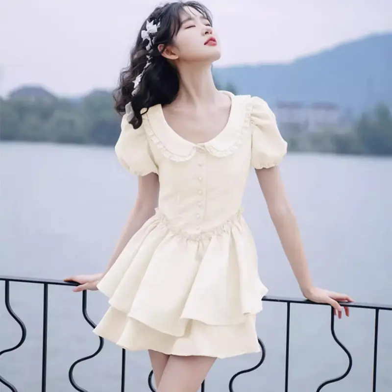 PZGE Short Sleeved Dress Women's-2