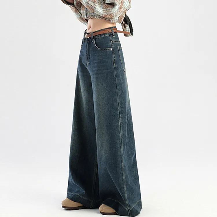 PZGE Jeans Women's Vintage Blue-3