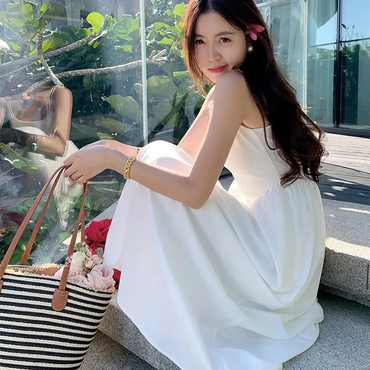 Vine Color Fashion Slip Dress Women's-10
