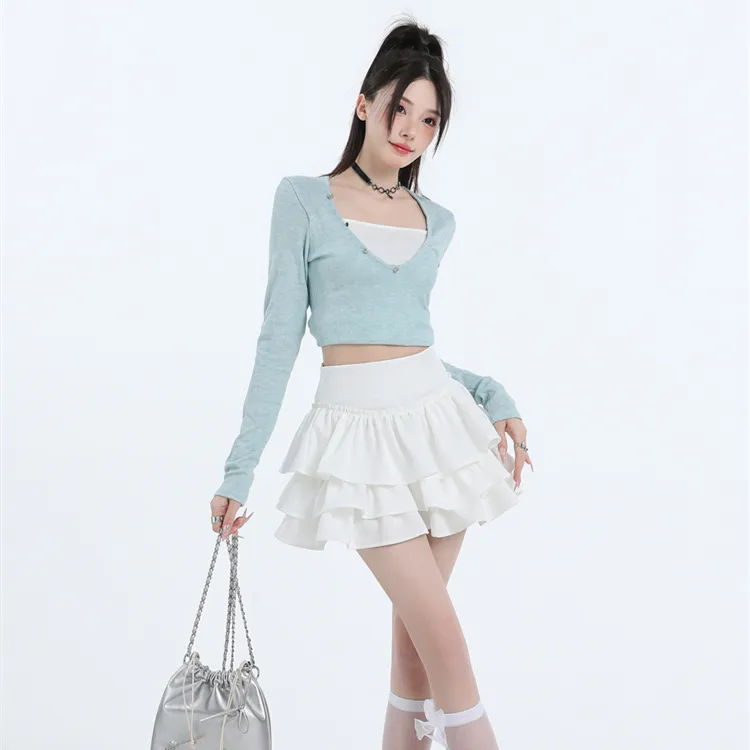 PZGE Casual Short Skirts Women's-1