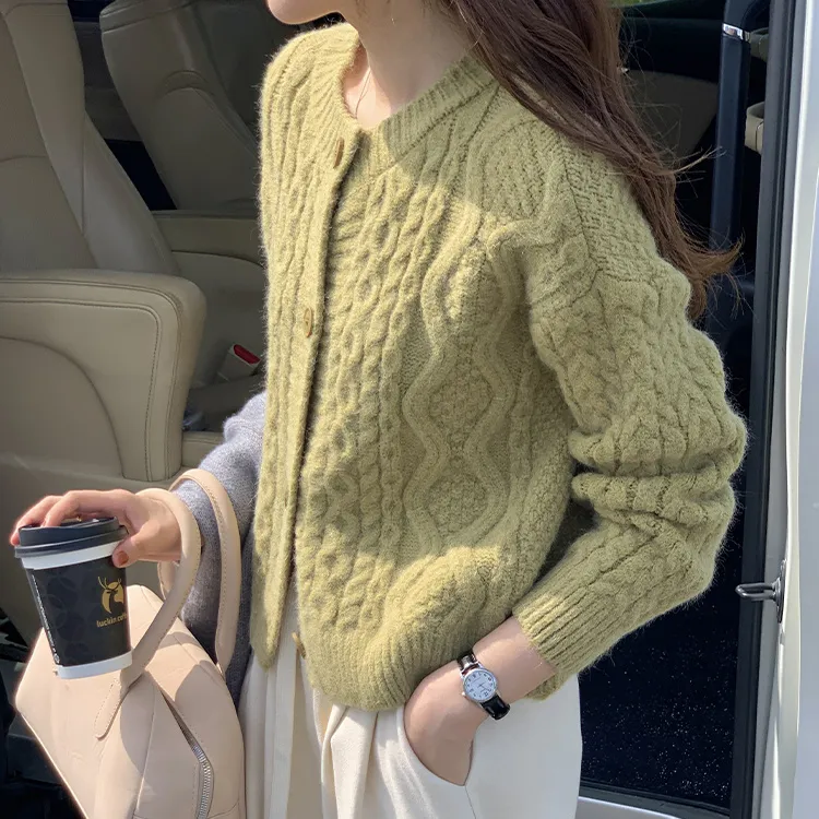 PZGE Knitwear Women's Green-3