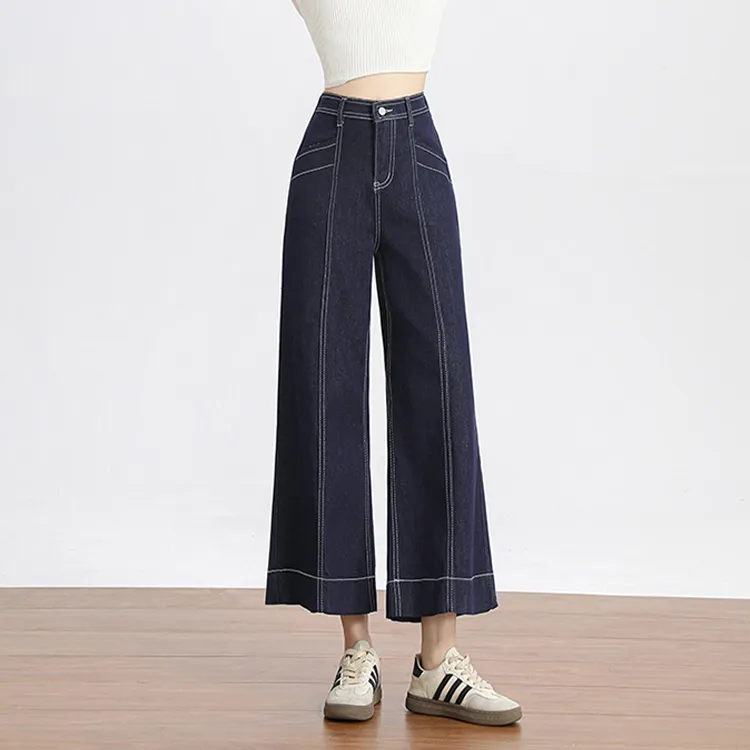 PZGE Jeans Women's Denim Blue Ankle Length-4