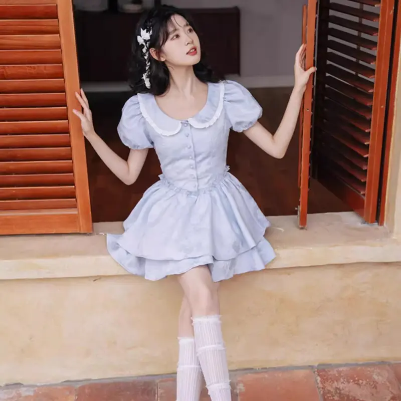 PZGE Short Sleeved Dress Women's-9