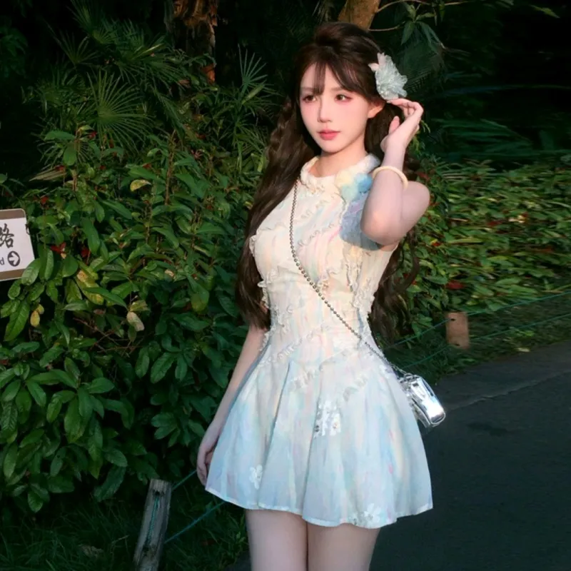 PZGE Sleeveless Dresses Women's-2
