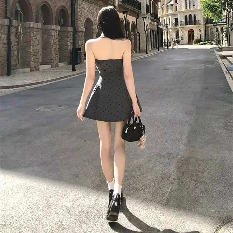 PZGE Sleeveless Dresses Women's Gray Dress-2