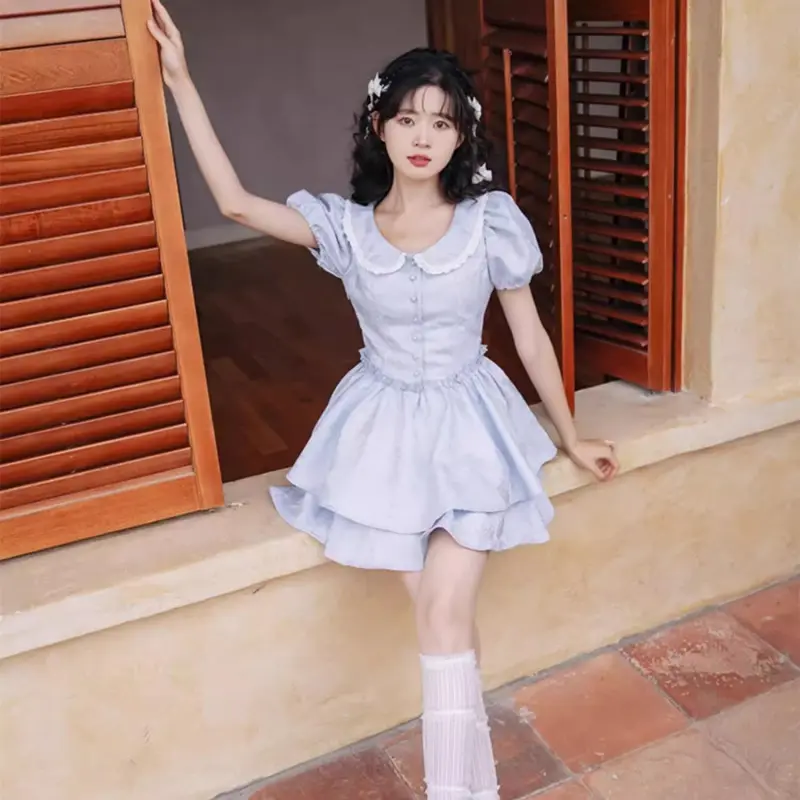 PZGE Short Sleeved Dress Women's-6
