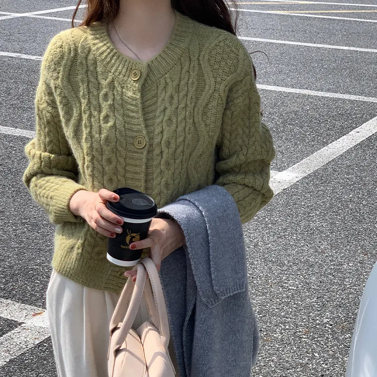 PZGE Knitwear Women's Green-5