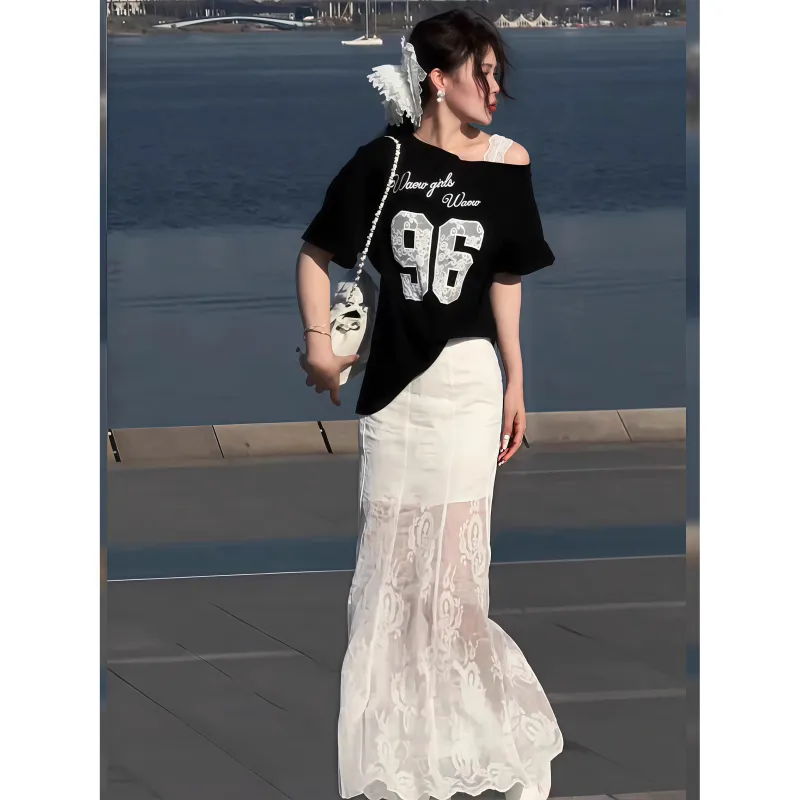 PZGE Two Piece Skirt Sets Women's-2