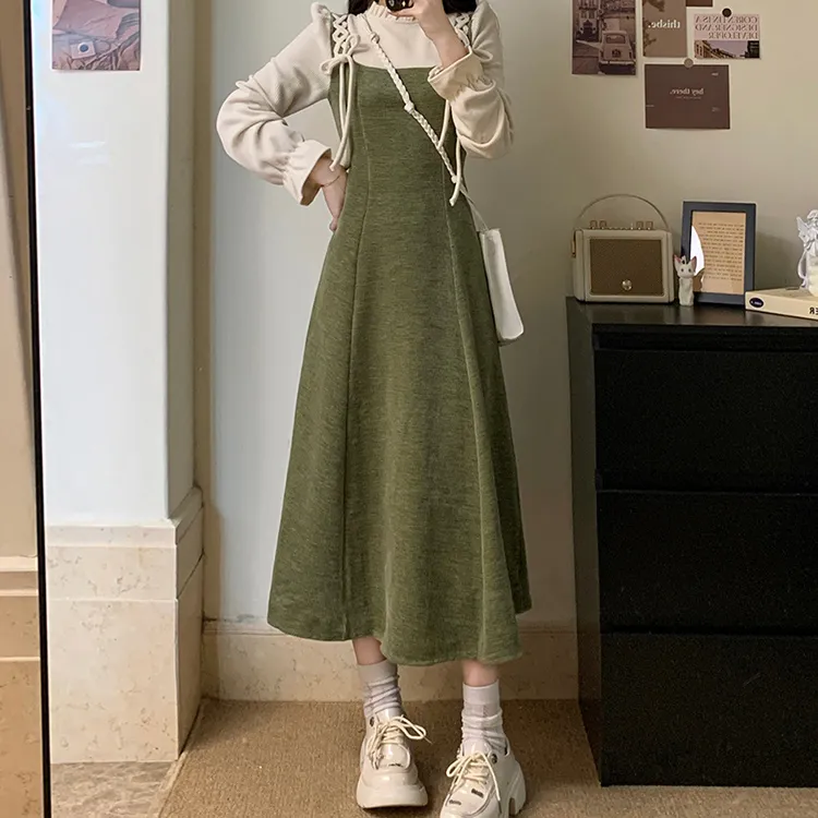 PZGE Long Sleeved Dresses Women's-8