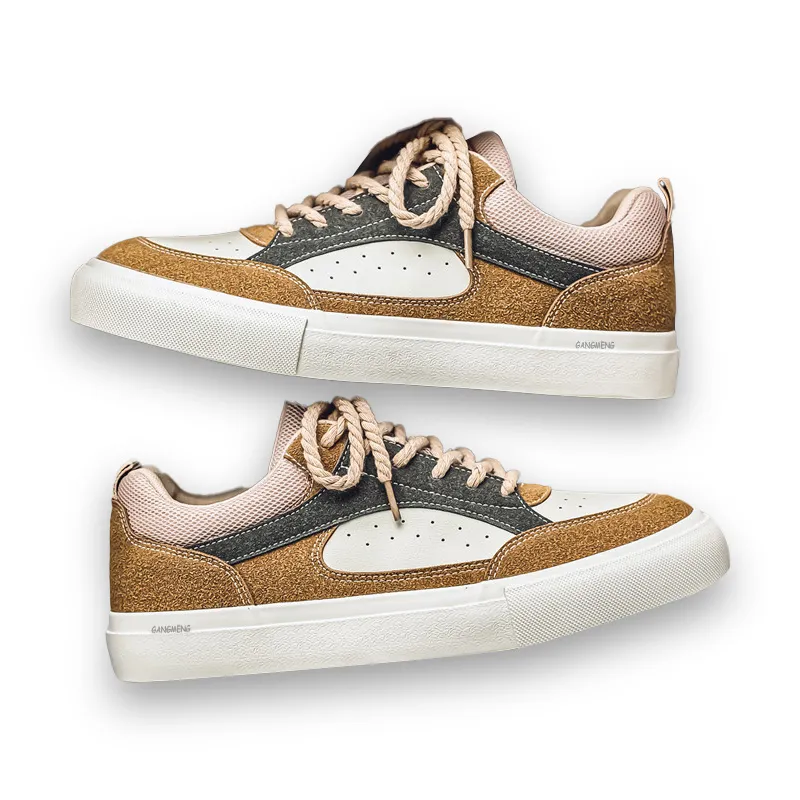 Hong Kong Meng Anti Slip And Wear Resistant Height Increasing Low Top Skateboard Shoes Men's-11