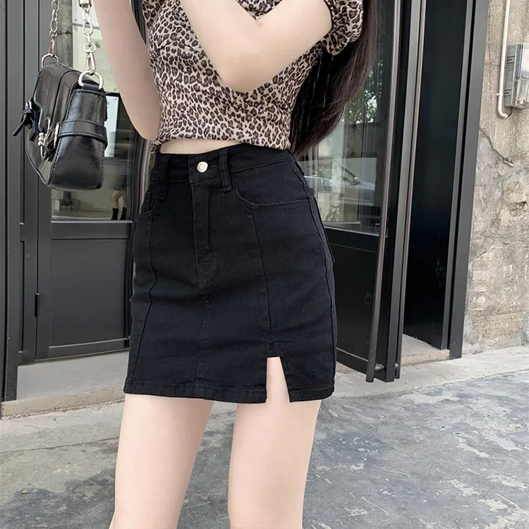DGMZ Denim Short Skirts Women's Black-8