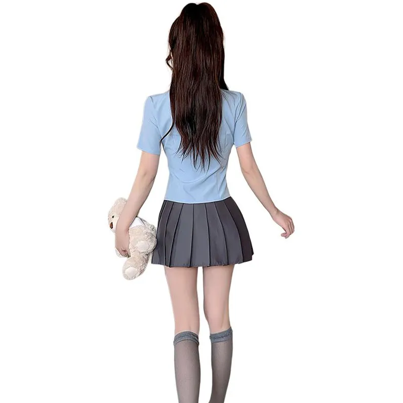 DGMZ Uniforms Women's Blue+Gray-0