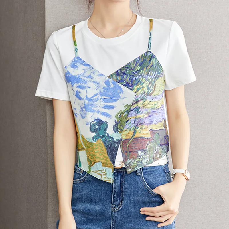 DGMZ T Shirts Women's White-4