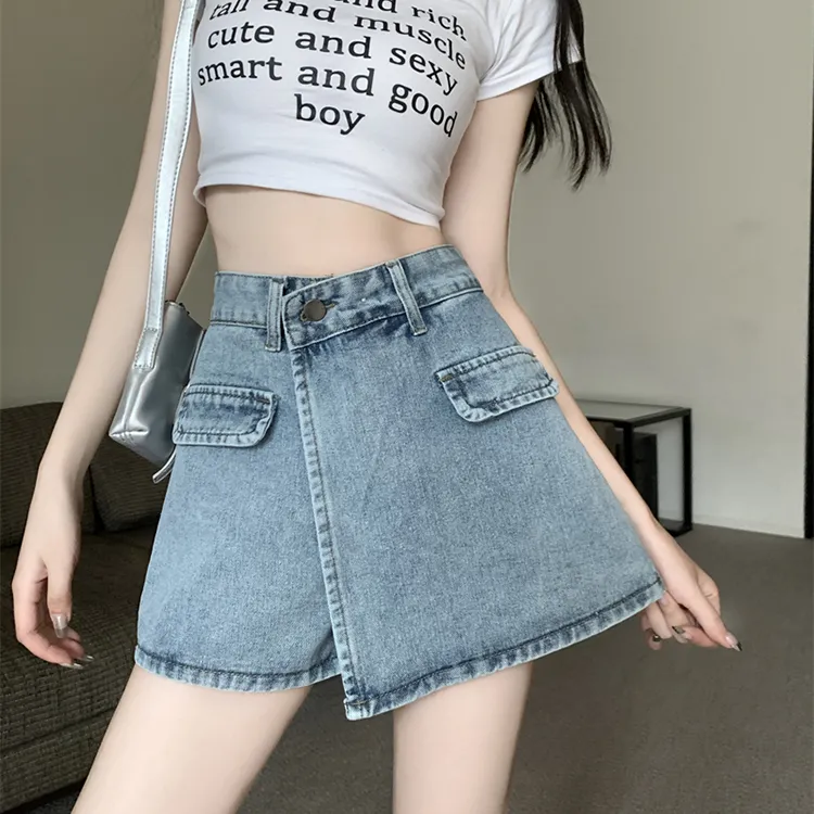 DGMZ Denim Shorts Women's Blue-8